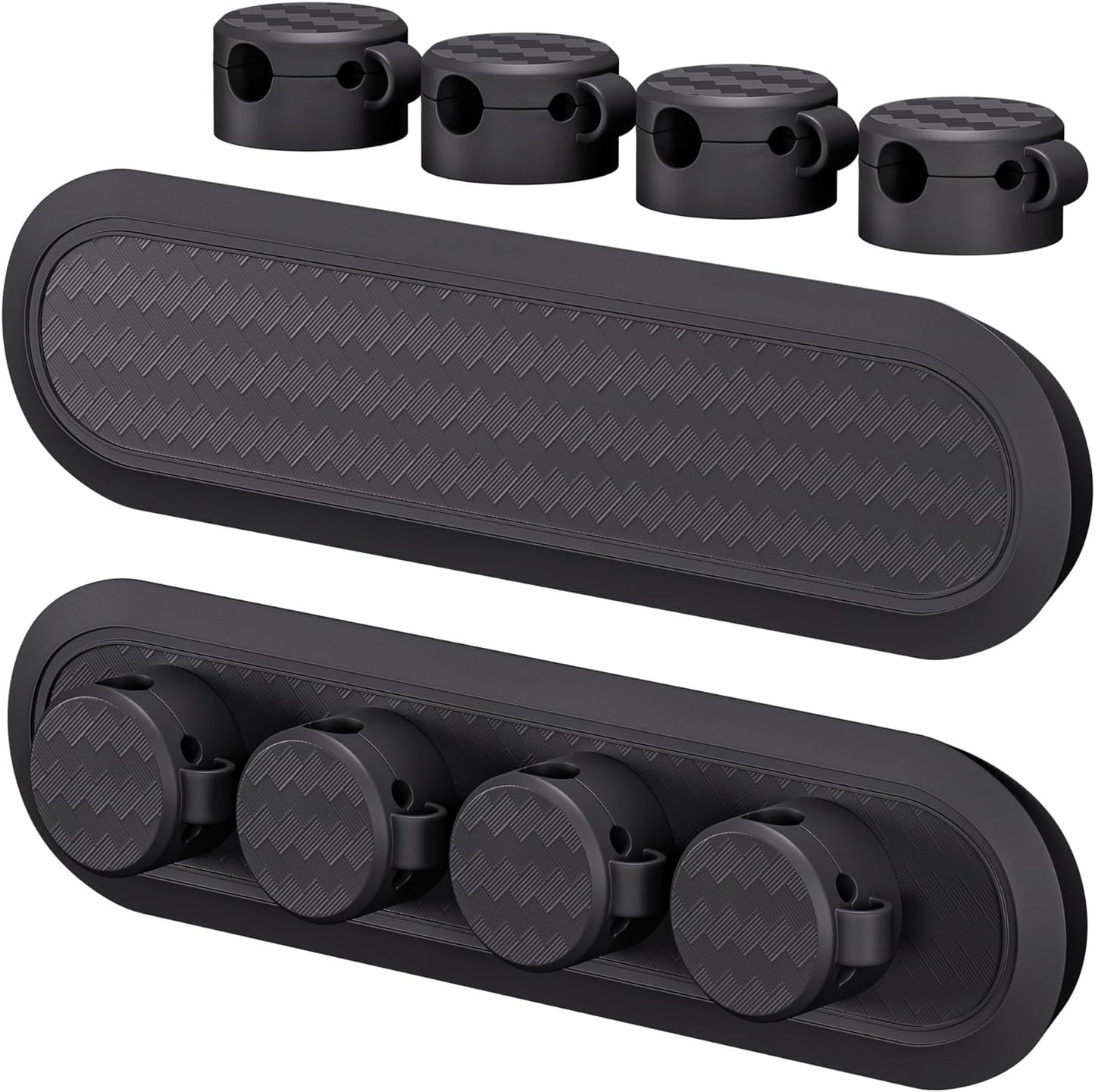 SOHOMACH Cable Management, Cord Organizer with Magnetic Cable Clips, Desk Accessories for Most USB Cable - 2 Sets