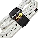 Super-Stretch Wrap-It Storage Straps - 9" (10 Pack) - Elastic Cinch Straps for Extension Cord Management, Cable Storage, Hose Organizer with Hook