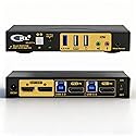 CKL DisplayPort MST KVM Switch (1 DP in 1 DP + 1 HDMI Out for 2 Computers 2 Monitors