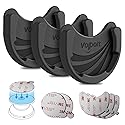 Car Mounts for Socket Grips, 3 Pack Pops Silicone Phone Holder for Collapsible Expanding Stand / Swappable Socket Users with Base Adhesive Replacement