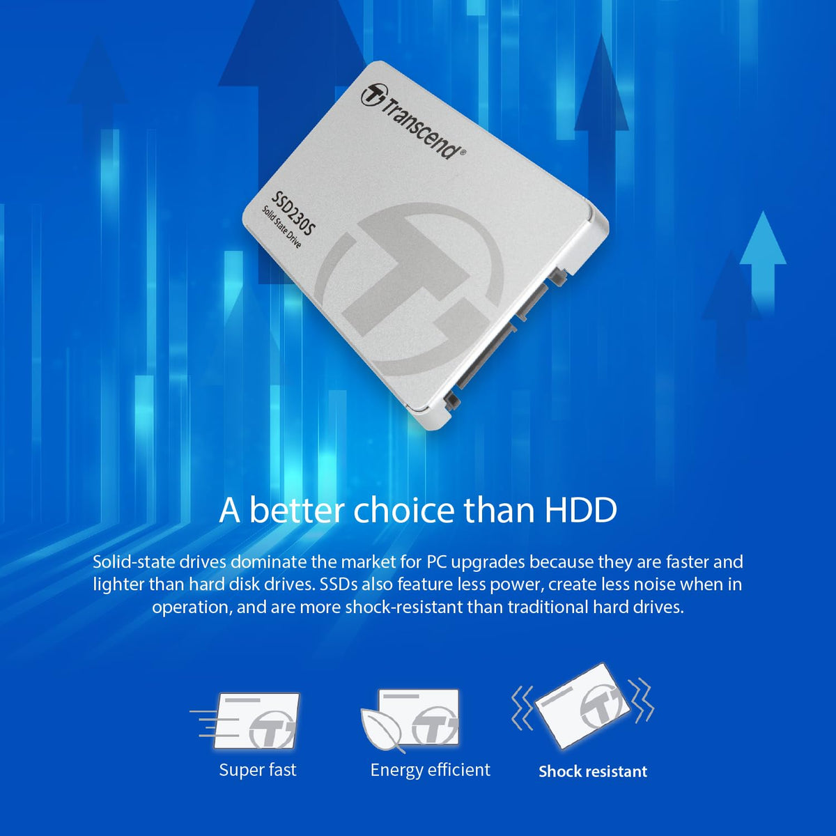 Transcend 128GB SSD230S 2.5" SATA III SSD, Up to 560MB/s, DRAM Cache