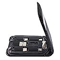Cable-Card USB C to C Charging/Data Transfer Cable with 3 Connectors Adapter Type C to USB A/Micro USB/Light 8P Adapter Compatible with iOS/Micro USB…