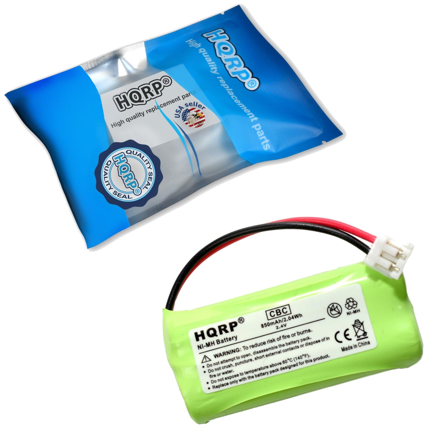 HQRP 4-Pack Phone Battery Compatible with Motorola L402, L402C, L403, L403C, L404, L404C, L702BT