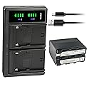Kastar 1-Pack NP-F970 Battery and LTD2 USB Charger Compatible with CCD-TRV101 CCD-TRV15 CCD-TRV16 CCD-TRV17 CCD-TRV201 CCD-TRV215 CCD-TRV20 CCD-TRV25