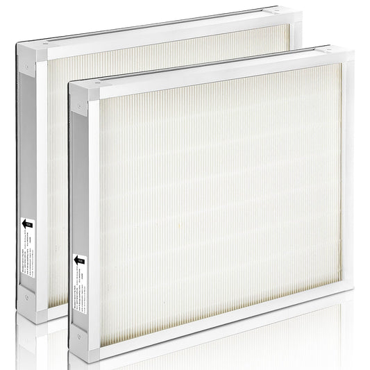 2 Packs F301H HEPA Filter, AS-550 Air Scrubber Stage 2 HEPA 550 Air Filter Compatibile with BlueDri,16 x 19 x 2" Air Shield 550 HEPA Air Scrubber