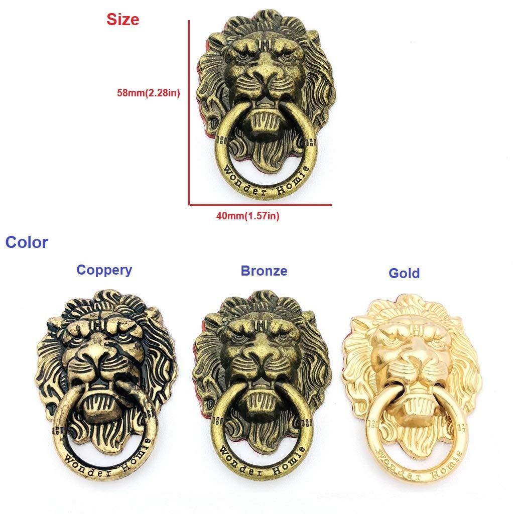 Lion Pattern Cell Phone Ring Stand Holder Colorful Cute Pattern Painted Universal Metal Buckle Finger Ring Kickstand Compatible Various Smartphones