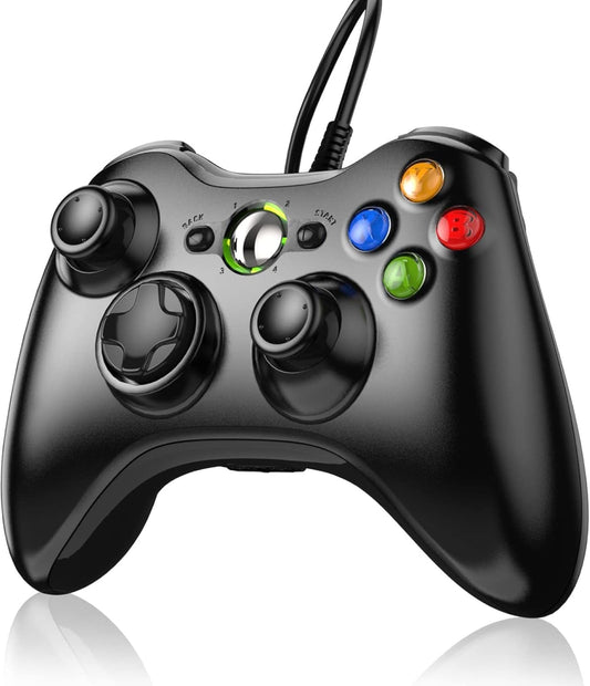 YUDEG Xbox 360 Wired controller Gamepad Controller for Xbox 360(Black)