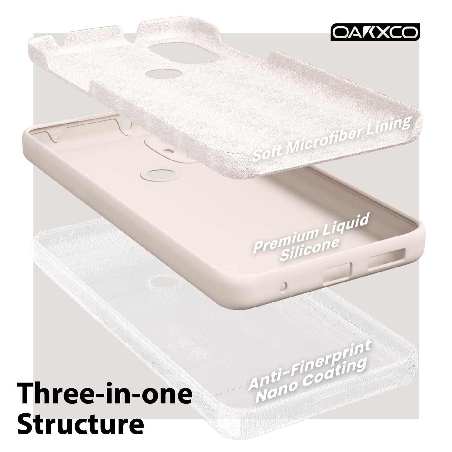 oakxco Silicone Case for Redmi Note 13 5G, Thin Protection Rubber Original Mobile Phone Case, Soft Slim Matte TPU Camera Protection, Shockproof