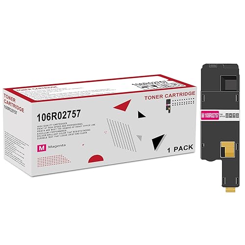 1 Pack 106R02757 Magenta Toner Cartridge: Compatible 106R02757 Replacement for Xerox Color Phaser 6020 6022 WorkCentre 6025 6027 Printer
