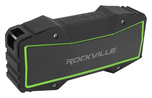 Rockville Rock Everywhere 15W Portable Bluetooth Speaker, IPX6 Splashproof, TWS Linking, Long Battery Life, for Outdoor and Indoor Use