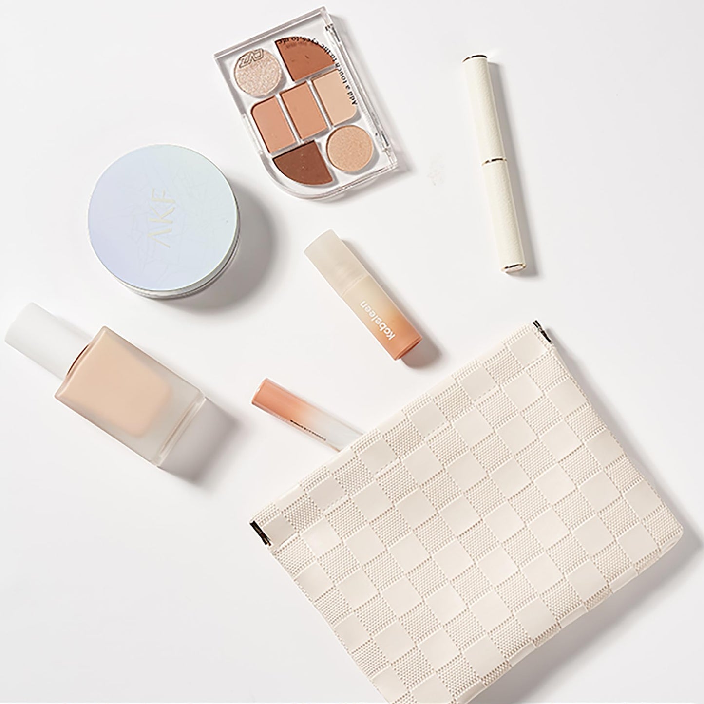 HIGH FIT Leather Pocket Cosmetic Bag – Small Self-Closing Makeup Pouch for Women, Coin Purse, Lipstick & Travel Accessories Organizer