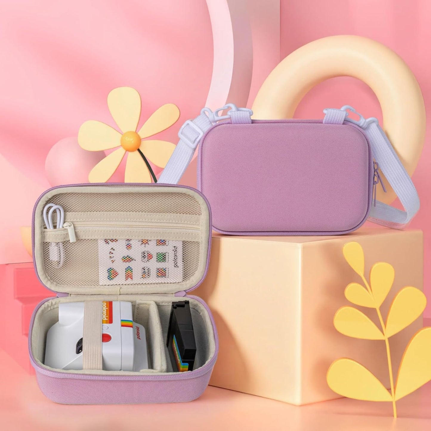 CltrCr Camera Bag Crossbody Compatible with Polaroid Go (9035/9071/9070) / Polaroid Go Generation 2 - Mini Instant Film Camera(9147/9096/9098/9097)