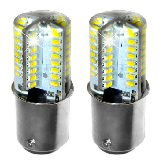 HQRP 2-Pack 110V LED Light Bulbs Cool White Compatible with Husqvarna Viking 6270/6360 / 6370/6430 / 6440/6450 / 6460/6470 / 6570 Sewing Machine