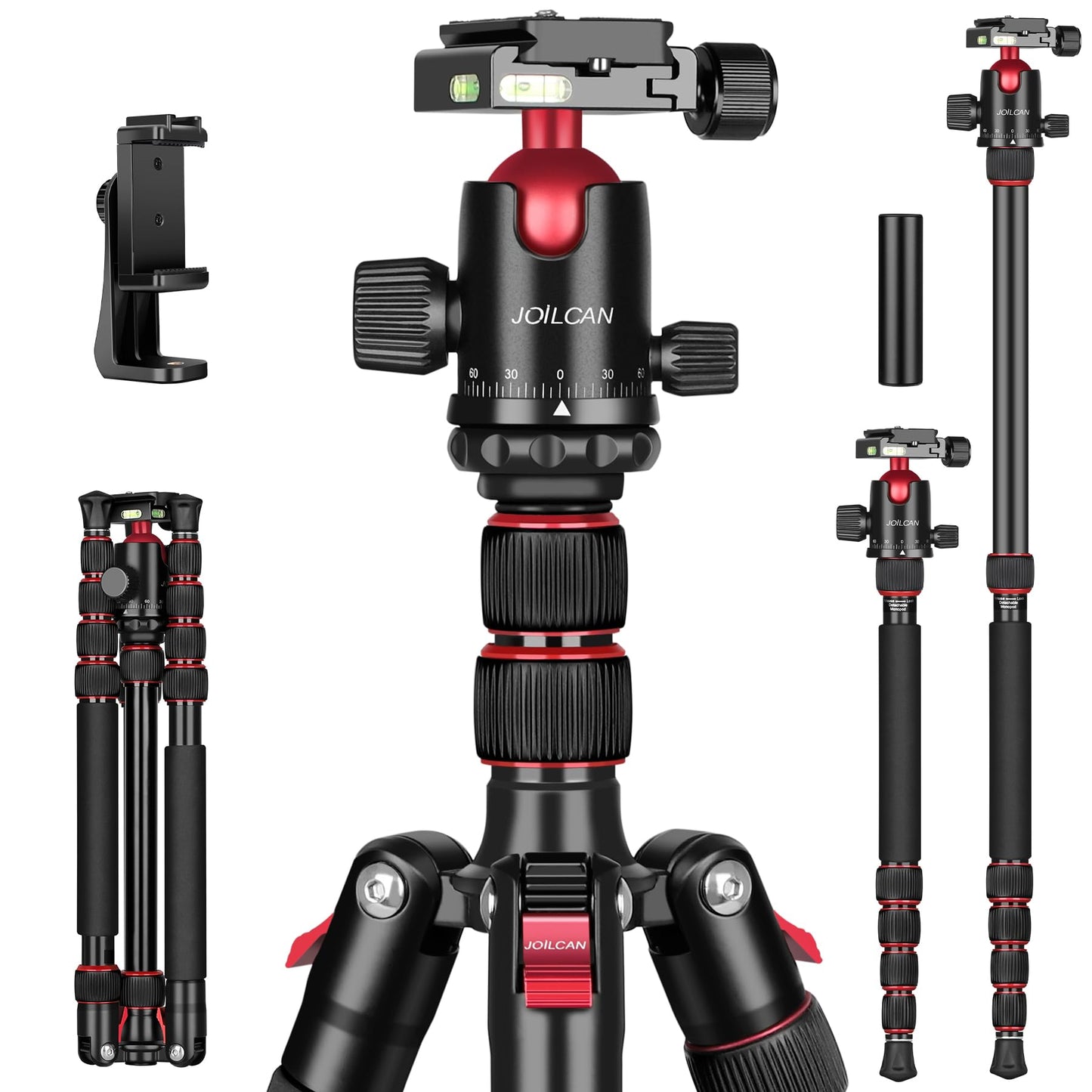 Victiv 80/85 inches Heavy Duty Tripod for Camera and Phone, 85" Camera Monopod Tripod, DSLR Binoculars Spotting Scope Camcorders Video Tripod Stand