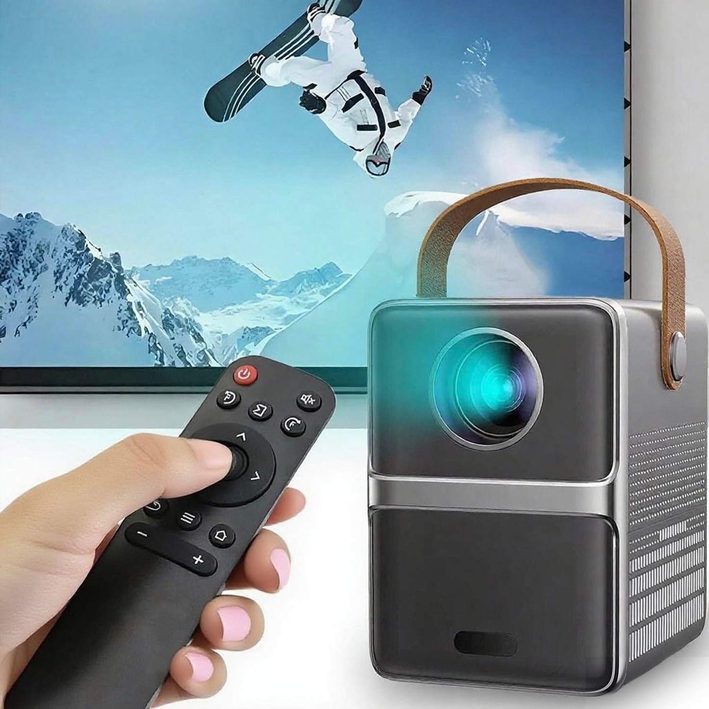 KhotIlong Replacement Remote for Mini Projector,Compatible with Wimius P61 Mini Projector.(1Pack)