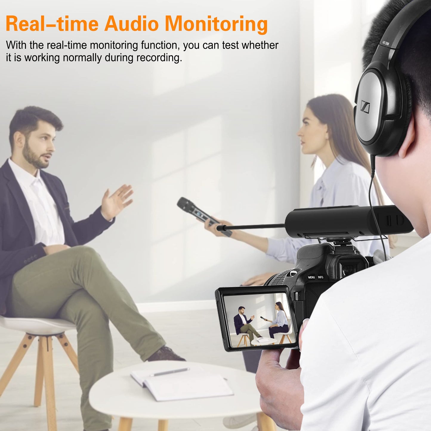 COMICA CVM-WM100 H UHF 48-Channel Professional Wireless Handheld Microphone System for Canon Nikon Sony Panasonic Fuji DSLR Camera, XLR Camcorder