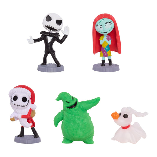 Just Play Disney Tim Burton's The Nightmare Before Christmas Collectible Figure Set, Kids Toys for Ages 3 Up