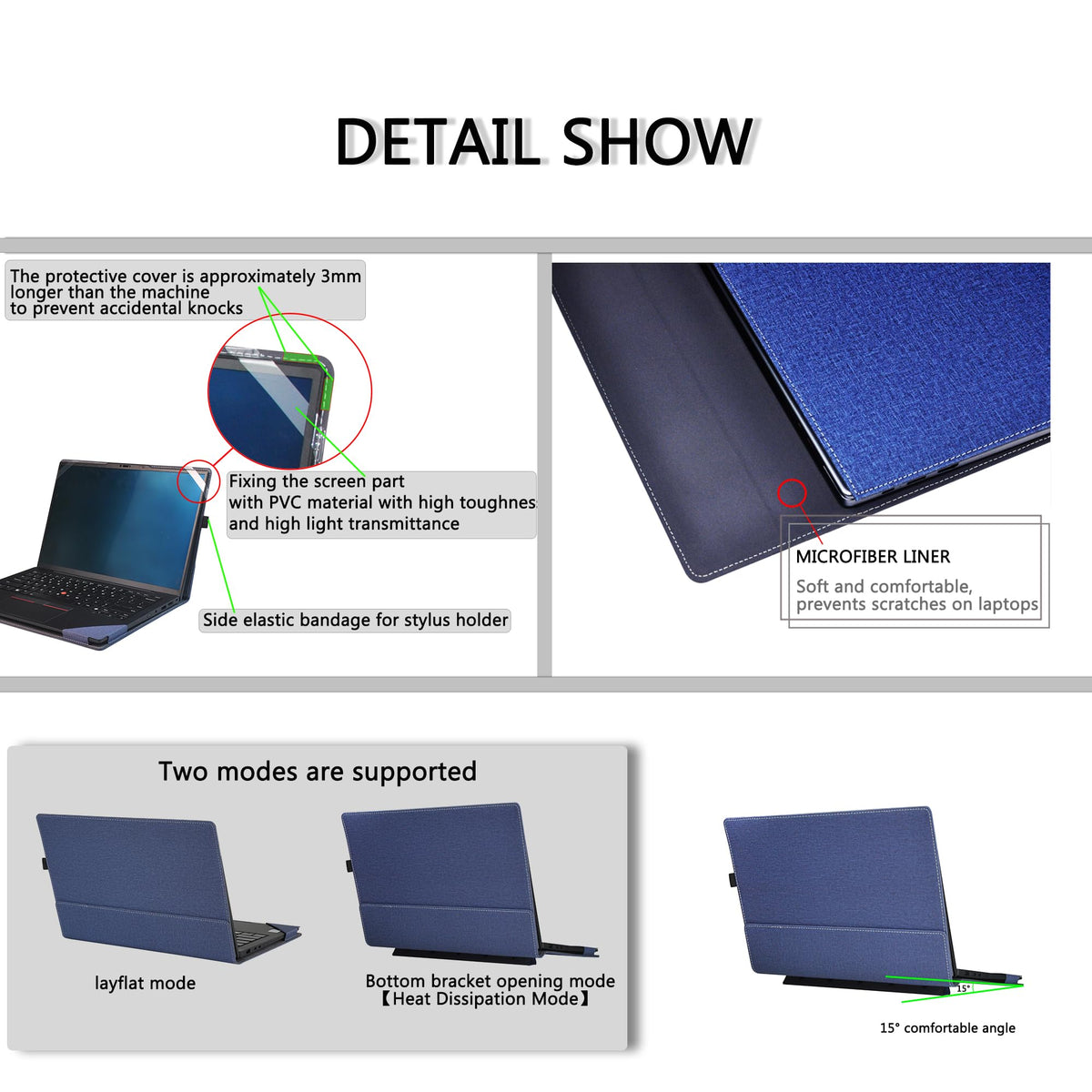 LIMIYUE Laptop Cover Case for HP OmniBook X/Ultra /5 Flip 14 inch & for 14'' ZBook Ultra G1a [Do Check Model] Sleeve,PU Leather Protective Bag
