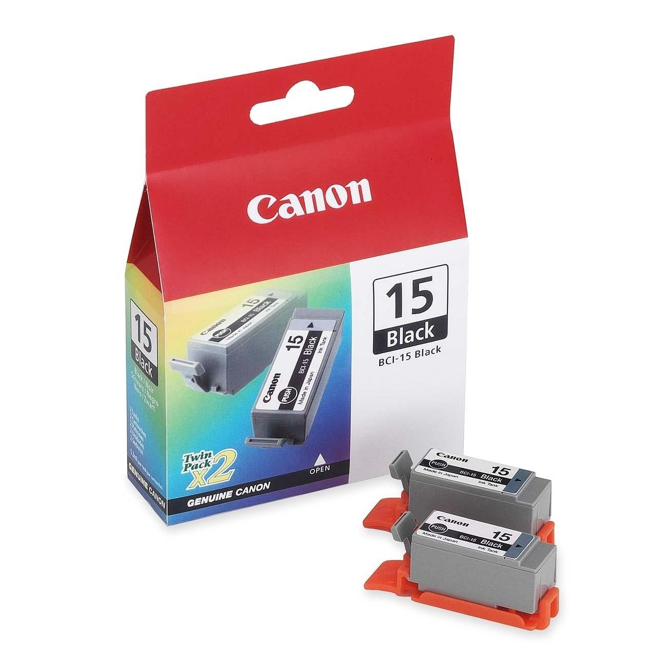 Canon BCI15 (BCI-15) Ink, 130 Page-Yield, 2/Pack, Tri-Color, Sold as 1 Package