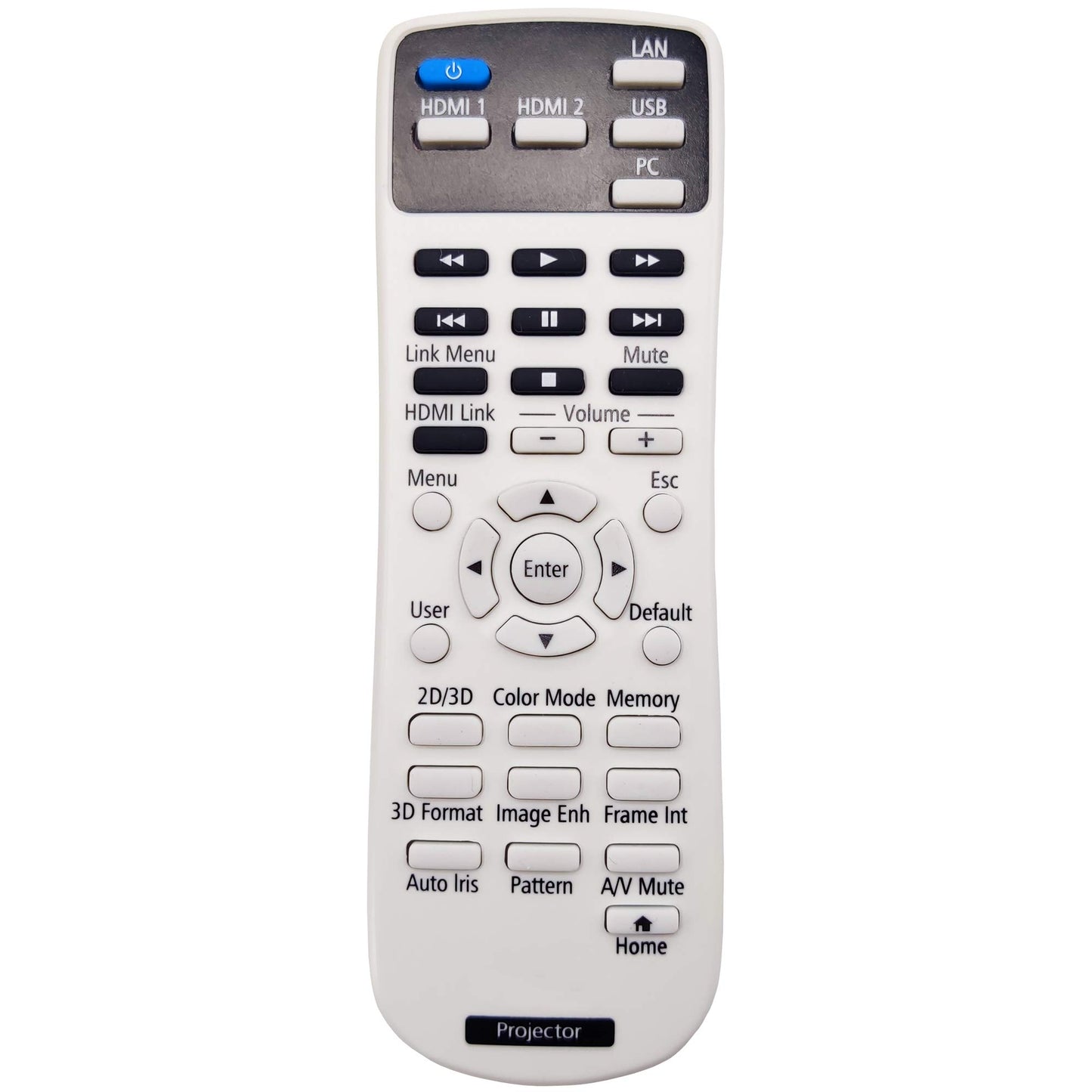 Leankle Remote Controller 1650251 for Epson Projectors EH-TW5210, EH-TW5300, EH-TW5350, PowerLite Home Cinema 2040/2045