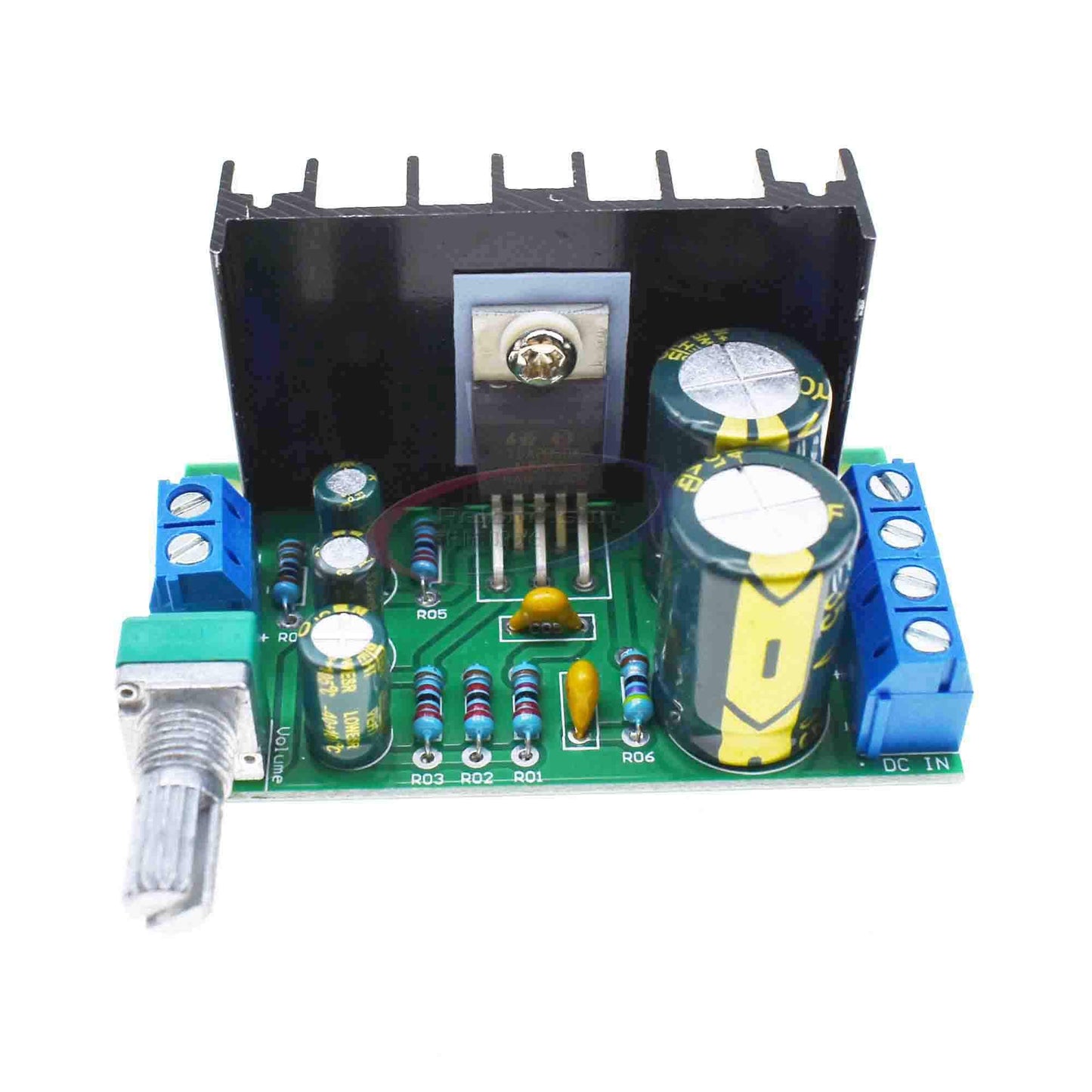 Reland Sung TDA2050 DC 12-24V 10-30W Mono Audio Amplifier Board Module Single Power Supply Volume Adjustable 60*35*40mm