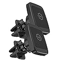 WixGear Magnetic Phone Car Mount, [2 Pack] Air Vent Car Phone Mount Holder, Phone Holder for Car with Twist-Lock Base, Compatible with All Smartphones