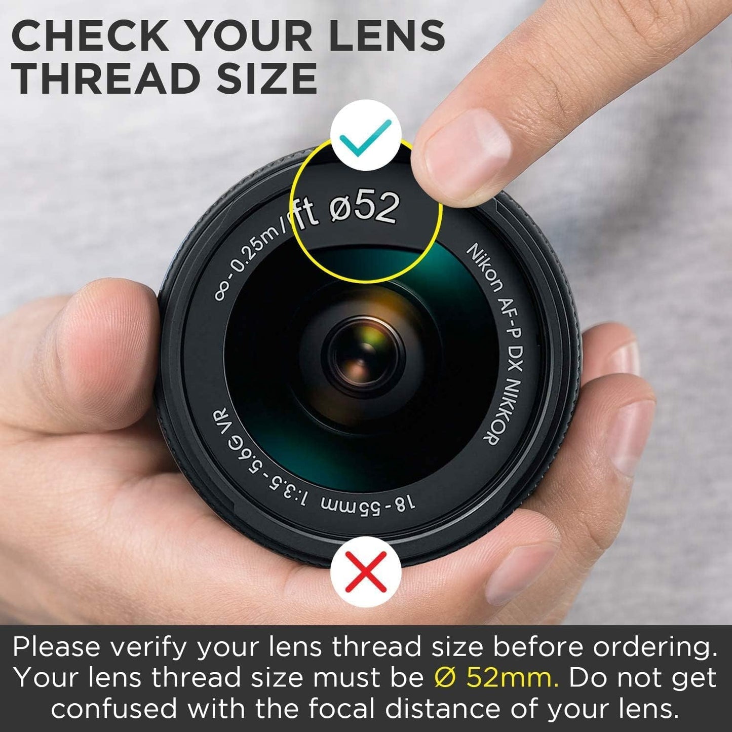 waka 52mm MC UV Filter - Ultra Slim 16 Layers Multi Coated Ultraviolet Protection Lens Filter for Canon Nikon Sony DSLR Camera Lens