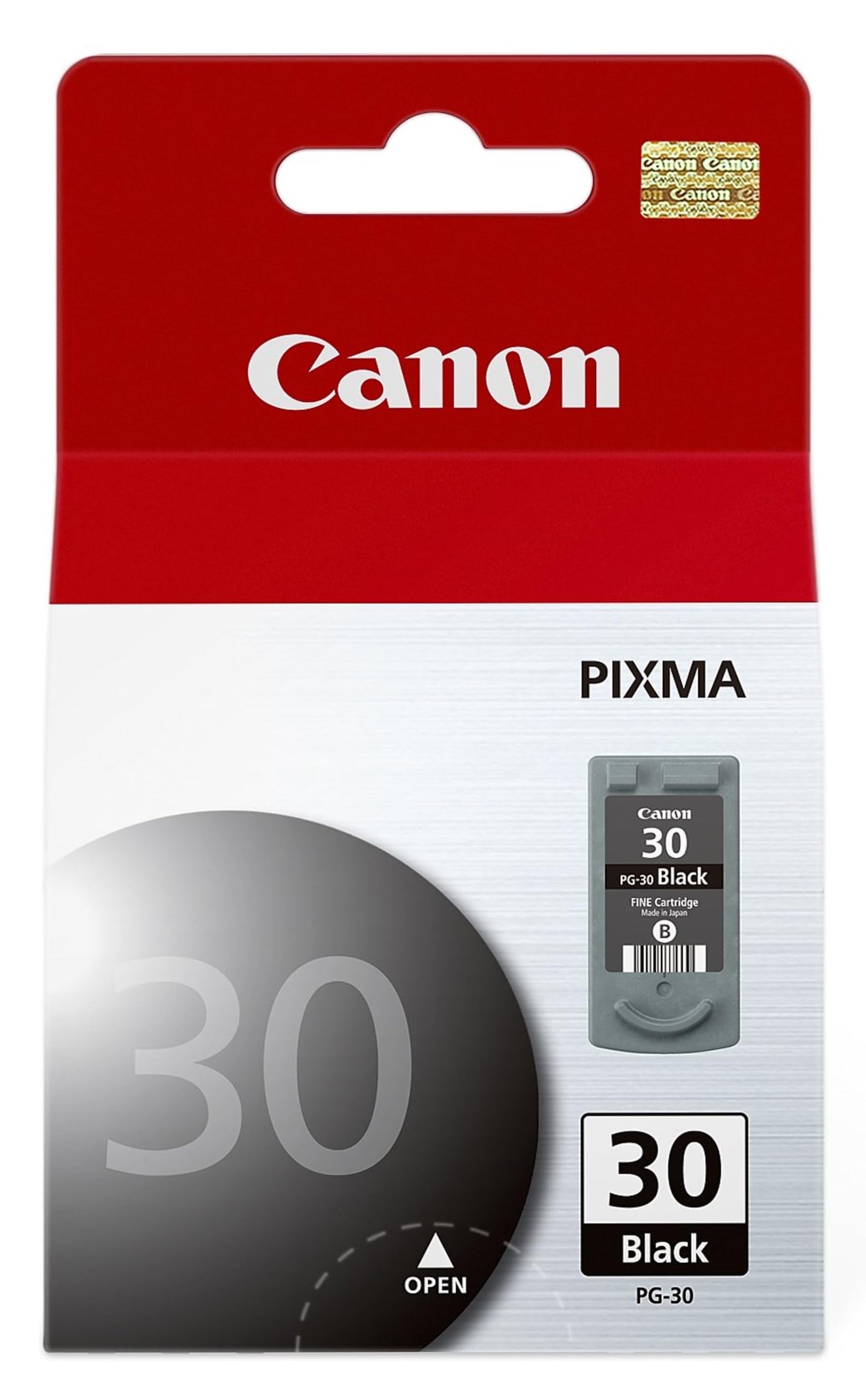 Canon PG-30 Genuine Black Ink Cartridge, Compatible with iP2600/1800, MX310/300/210/MP470/140/190