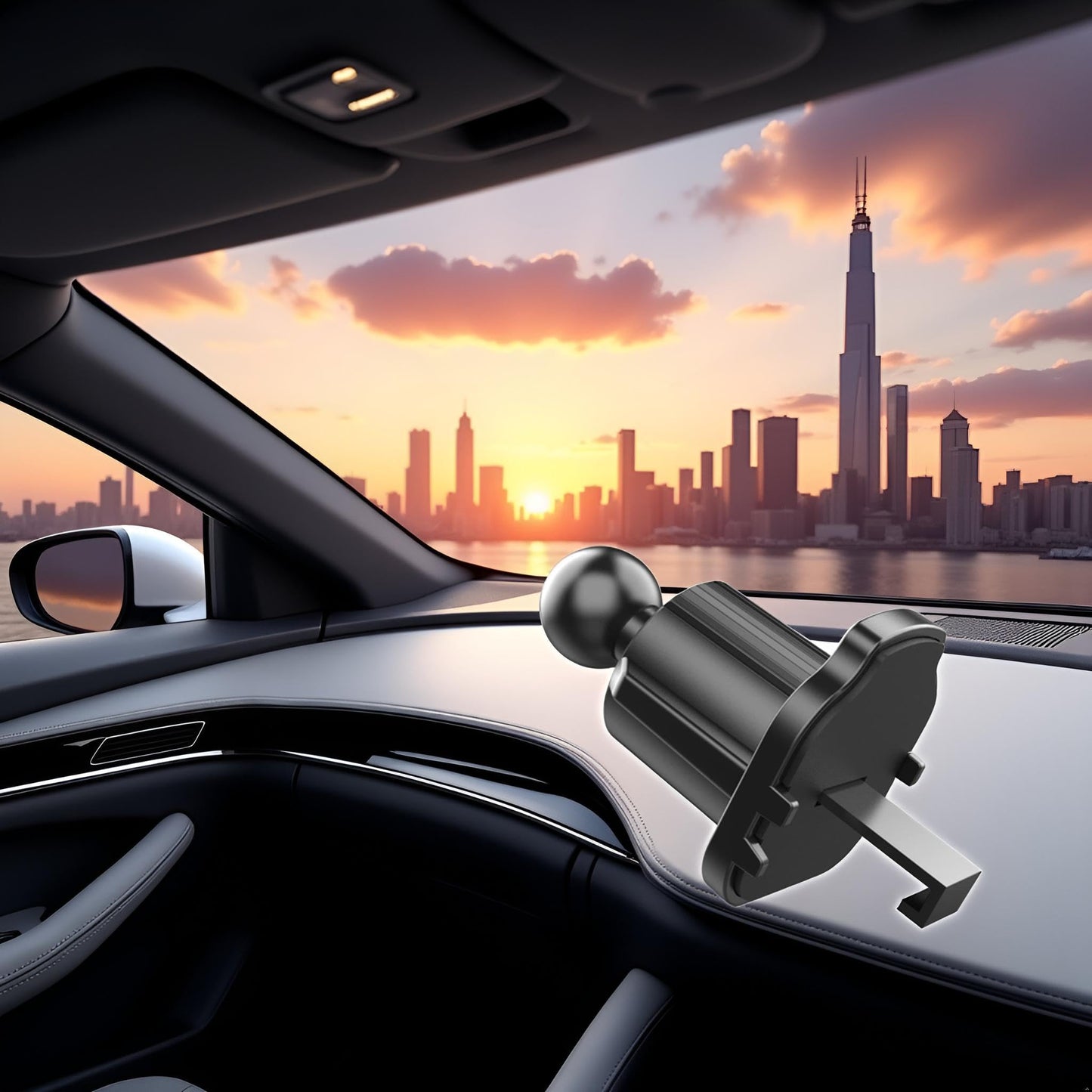 Calsgkspray Mobile Bracket Clip Air Vent Clip for Most Car Phone Holder Cell Holder Mount Vent Grip Joint Ball Dia Universal Air Vent for Car Phone