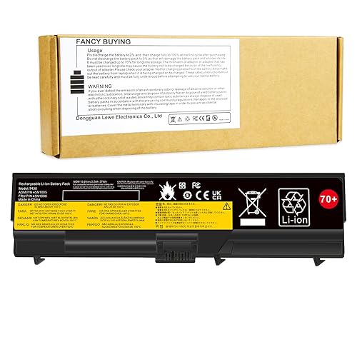 Fancy Buying 70+ 57Wh Laptop Battery for Lenovo IBM Thinkpad T430 T430i T530 T530i W530 W530i L430 L530 SL430 SL530 45N1007 45N1006 (0a36303 70+)