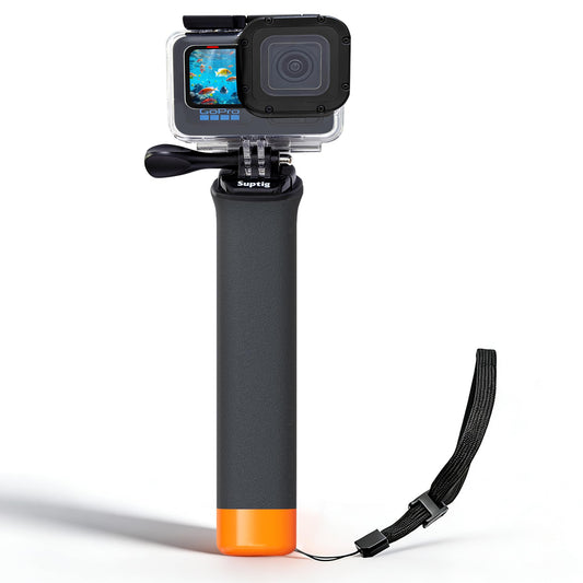 Suptig Upgraded Floating Hand Grip Compatible for Gopro Hero 13, Hero 12, 11, 10, 9, 8, 7, 6, 5, 4 Hero Session Gopro Max, Fusion DJI Action 6, 5