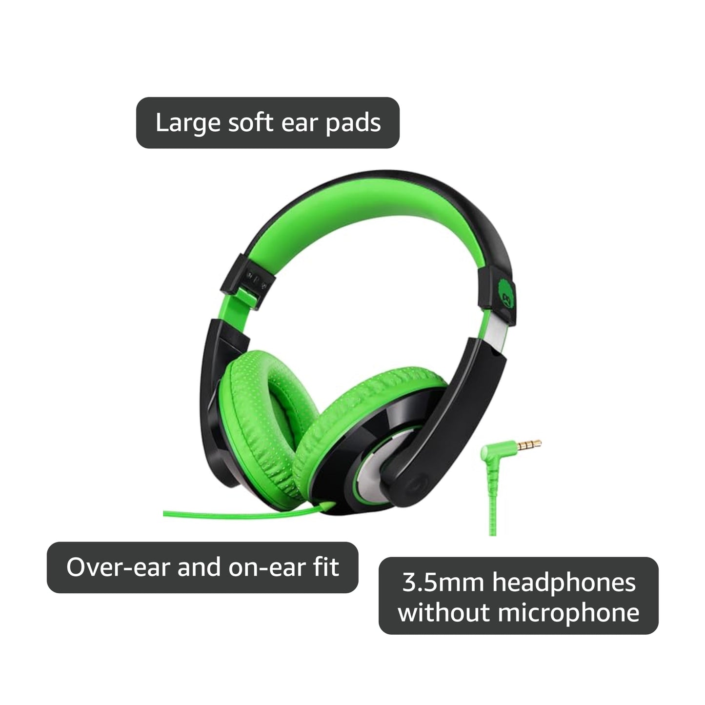 rockpapa Comfort Kids Headphones for School, Lightweight Childrens Boys Girls Teens Over-Ear Headphones Wired 3.5mm for CD DVD Player Tablet Phone…