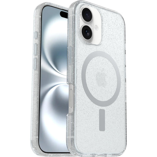 OtterBox Symmetry Series Clear MagSafe Case for iPhone 16, Shockproof, Drop Proof, Protective Thin Case, 3X Tested to Military Standard, Stardust