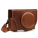 MegaGear MG1728 Ever Ready Genuine Leather Camera Case compatible with Sony Cyber-shot DSC-RX100 VII - Brown