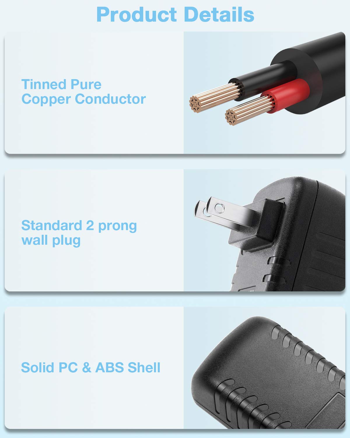 Aclorol 24V 1A Power Supply Adapter 24W AC 100V-240V to DC 24volt Power Converter Wall Charger Transformer 1000mA 800mA 600mA 400mA 5.5X2.1mm/2.5mm…