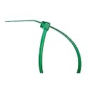 SecuriTie CT4-18100G Cable Ties, 4 Inch., 18 Lbs. Tensile Strength, Wire & Cord Management / Industrial / Household Use, Nylon Zip Tie, 100 Pk, Green