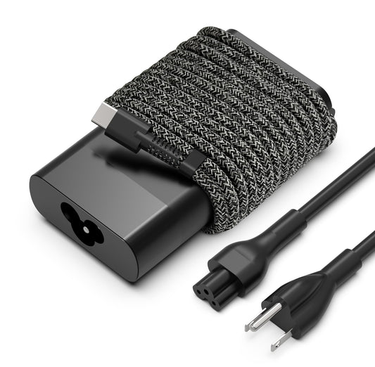 QIOUZW 65W USB C Laptop Charger Compatible with HP Spectre X360 Elitebook Omnibook Envy Chromebook Elite x2 Fast Charing Travel Type C AC Adapter