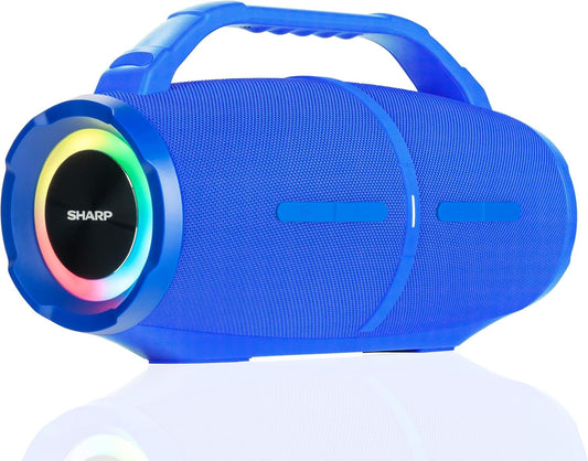 Sharp GX-BT490 Bluetooth Speaker with DSP Technology | Waterproof IP67 | 10 Hour Playtime | Light Effects | 120W Max Power with Deep Bass | True