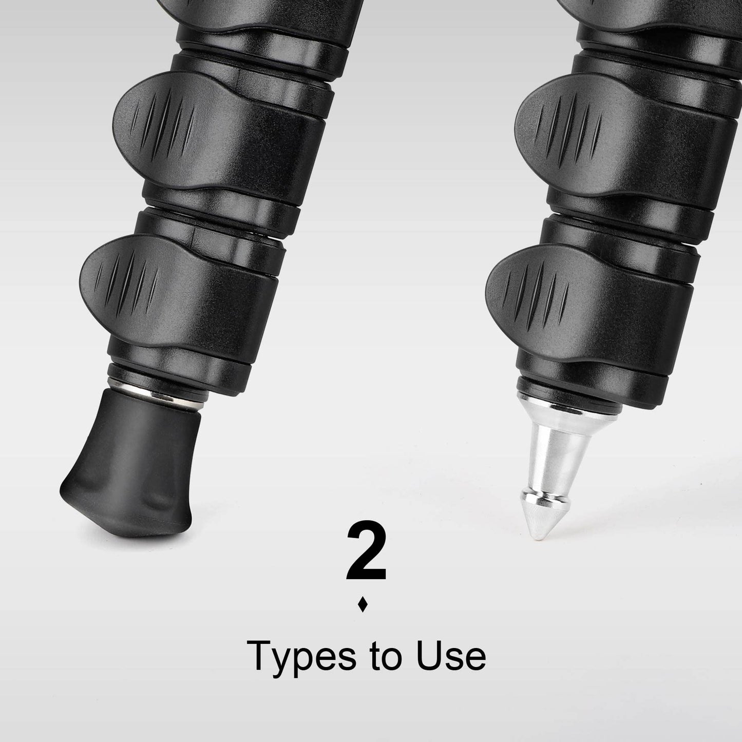Nineigh 3 Pcs Tripod Feet Rubber Universal Anti-Slip 1/4" Rubber Foot & Stainless Steel Tripod Spike Feet for Universal Aluminum Tripod Leg