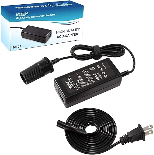 HQRP AC Adapter 110V to 12V 5Amp Converter Compatible with Winegard GM-1518 Carryout Automatic Portable Satellite TV Antenna, P-75 P-20 Koolatron…