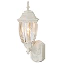 Globe Electric Heath Zenith HZ-4192-WH Six-Sided Die-Cast Aluminum Lantern, White with Beveled Glass, Bulb Not Included