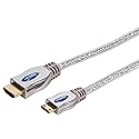 AmerTac - Zenith VH3003HDMN 24K Gold Premium High Speed HDMI/HDMI Mini Connector Cable 3 Feet