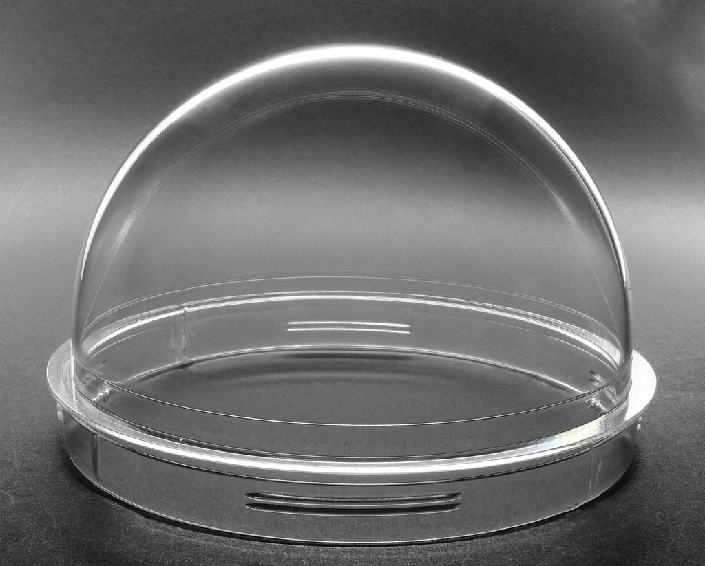 JMX Indoor/Outdoor Acrylic Camera Dome Cover Security Camera Housing (4.2 Inches, Transparent)