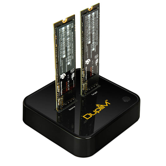 DupliM 1 to 1 M.2 NVMe Drive Duplicator PCIe Solid State Drive SSD Cloner Stand-Alone Burner Copier