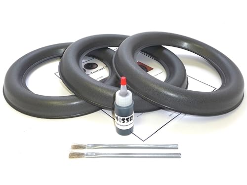 Springfield Speaker Subwoofer Foam Surround Repair Kit - 3 Subwoofer Kit - Compatible with All JL Audio 10W7 Subwoofers