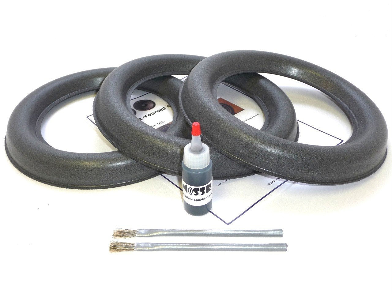 Springfield Speaker Subwoofer Foam Surround Repair Kit - 3 Subwoofer Kit - Compatible with All JL Audio 10W7 Subwoofers