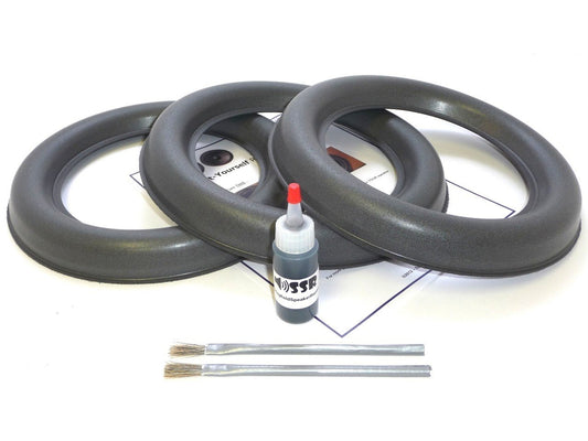 Springfield Speaker Subwoofer Foam Surround Repair Kit - 3 Subwoofer Kit - Compatible with All JL Audio 10W7 Subwoofers