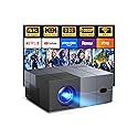 Projector with WiFi and Bluetooth - [High Brightness/Electric Focus]Outdoor Movie Projector ,Portable Smart Home Projector 1080P 4K Supported