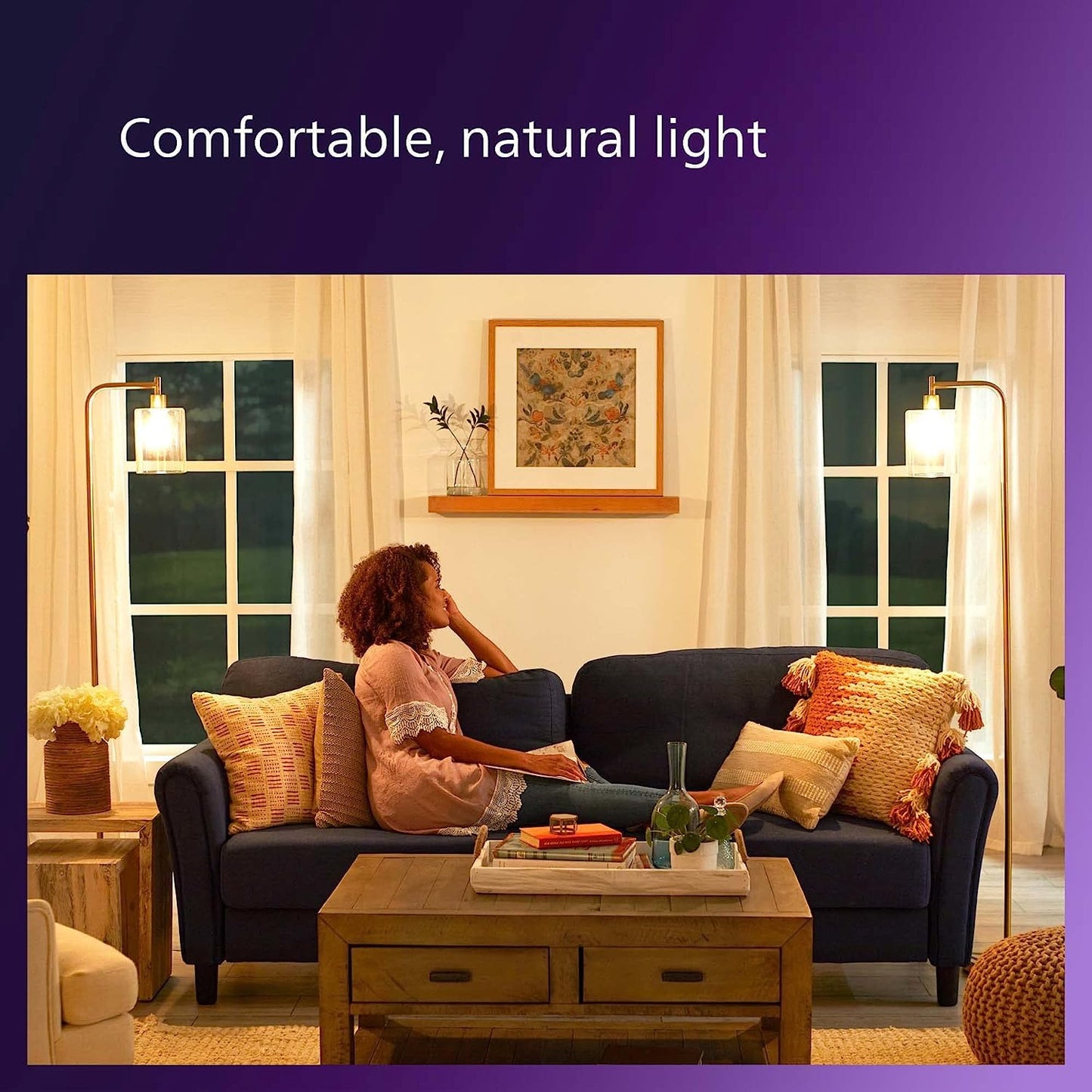 PHILIPS LED 60W BA11 E26 Base 3-Pack Ultra Definition Soft White (2700K) 500 Lumen (5W=60W) Dimmable Clear No Flicker Candelabra Light Bulbs