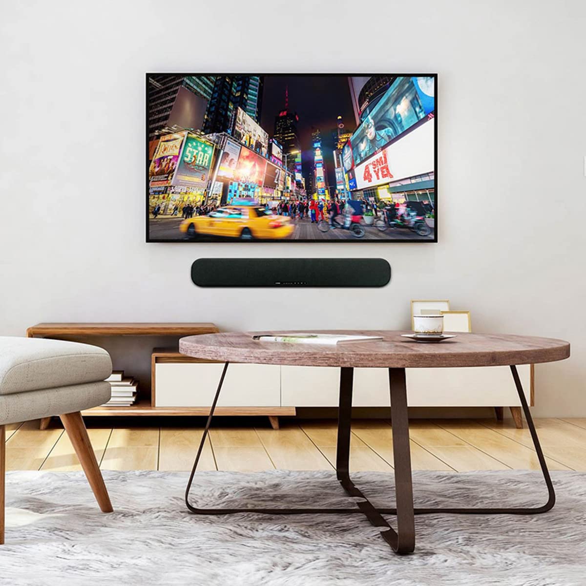 Yamaha SR-B20A Soundbar with Dual Built-in Subwoofers, Bluetooth, and DTS Virtual:X (Factory Certified Refurbished)